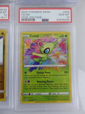 Lot x4 Assorted Graded Pokémon Cards to include...