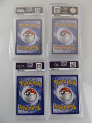 Lot x4 Assorted Graded Pokémon Cards to include...