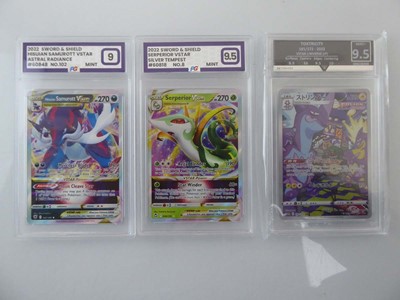 Lot x3 Assorted Graded Pokémon Cards to include...