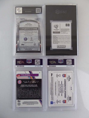 Lot x4 Assorted Graded Football Trading Cards to...