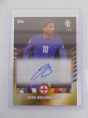 Lot 2024 Topps UEFA Jude Bellingham Autographed...