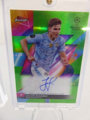 Lot x2 Julian Alverez Autographed Trading Cards to...