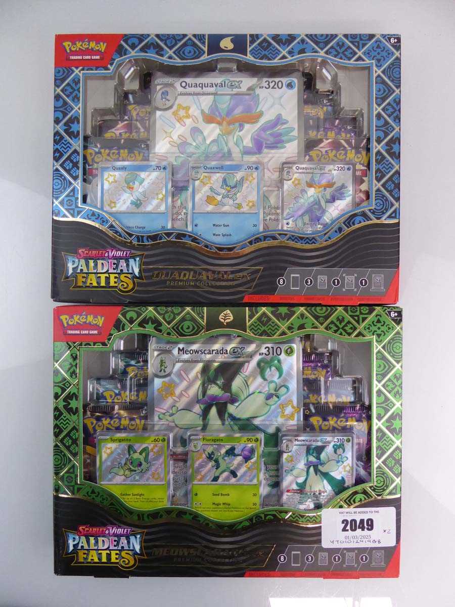 Lot 2x Pokémon Scarlet & Violet Paldean Fates...