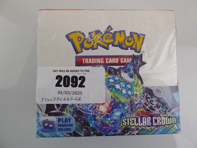 Lot Pokémon Scarlet & Violet Steller Crown Booster...