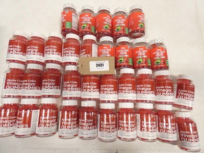 Lot 2431 - 25x Gains Nutrition 60 Apple Cider Vinegar...