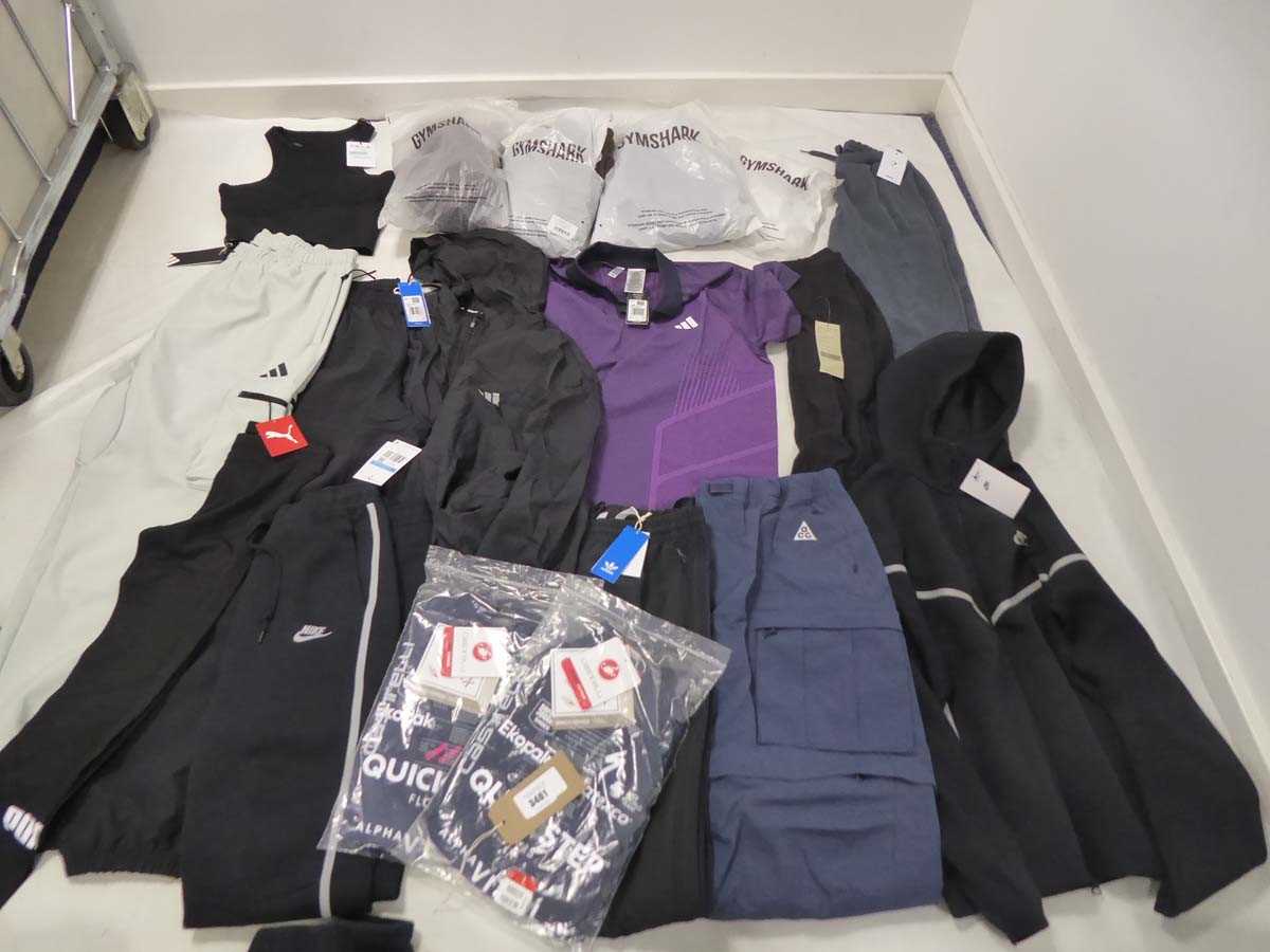 Lot 3461 - Selection of sportswear to include Gym Shark,...