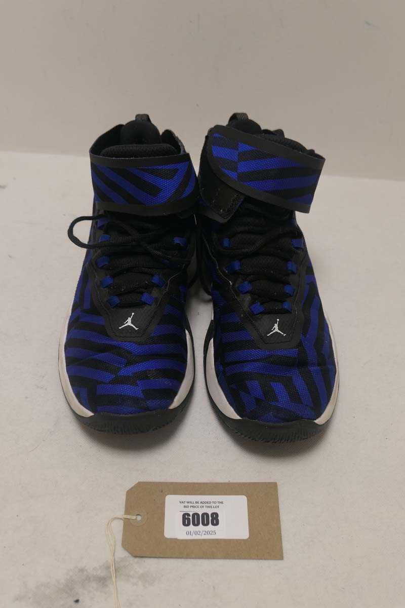 Lot 6008 - Jordan trainers in blue/black size UK11.5...