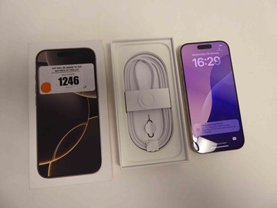 Lot Apple iPhone 16 Pro, 128GB, Natural Titanium,...