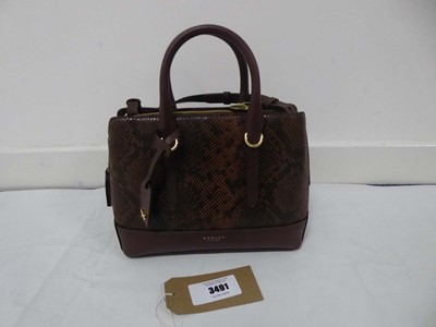 Lot 3491 - Radley London Paddington place faux python...