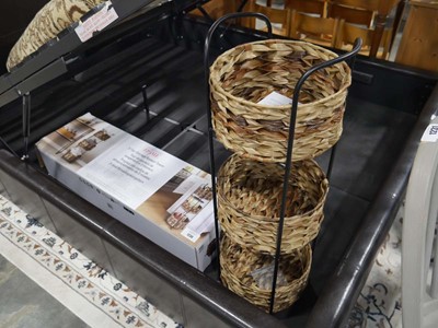 Lot 1230 - Boxed Seville Classics 3 tier storage basket...