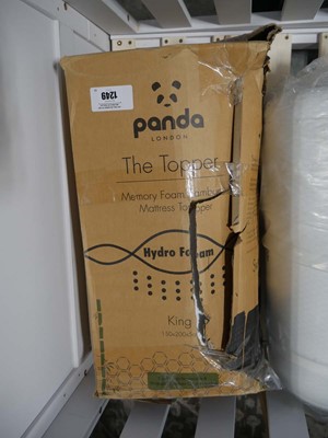 Lot 1249 - Panda memory foam mattress topper