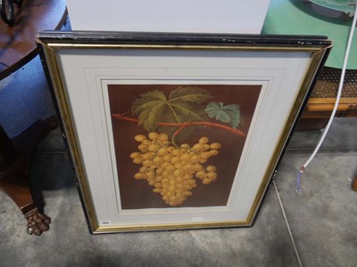 Lot 1287 - Black and gilt framed and glazed print,...