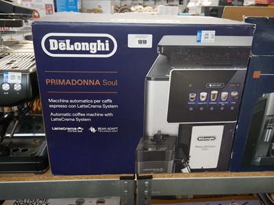 Lot 1010 - Boxed De'Longhi Primadonna Soul coffee machine