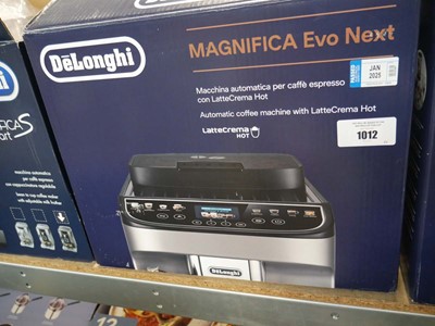 Lot 1012 - Boxed De'Longhi Magnifica Evo Next coffee machine