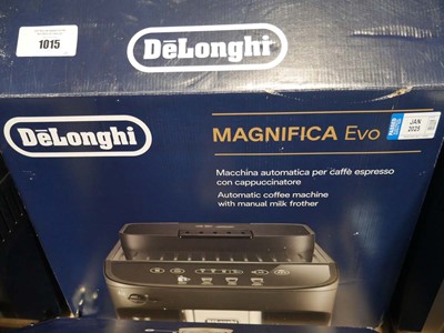 Lot 1015 - Boxed De'Longhi Magnifica Evo coffee machine