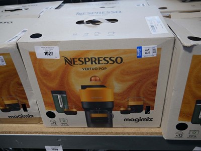 Lot 1027 - Boxed Nespresso Vertuo Pop Magimix coffee machine