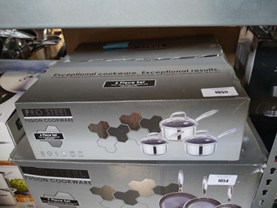 Lot 1055 - Boxed Prosteel Fusion 6 piece cookware set