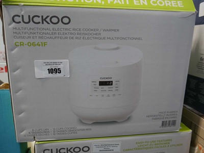 Lot 1095 - Boxed Cuckoo rice cooker/ warmer