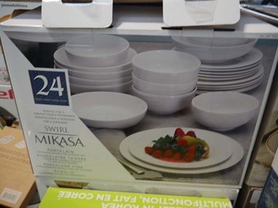 Lot 1097 - Boxed Mikasa dinnerware set