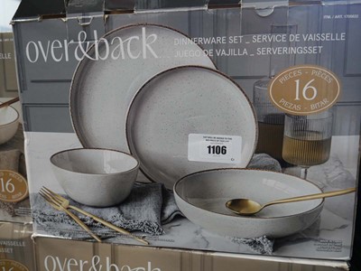 Lot 1106 - Boxed Over & Back dinnerware sets