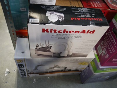 Lot 1127 - Boxed Sabatier expanding dish rack with boxed...