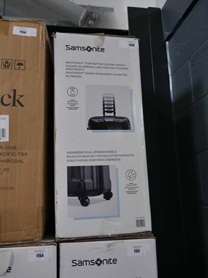 Lot 1158 - Boxed 2 piece Samsonite luggage set in black