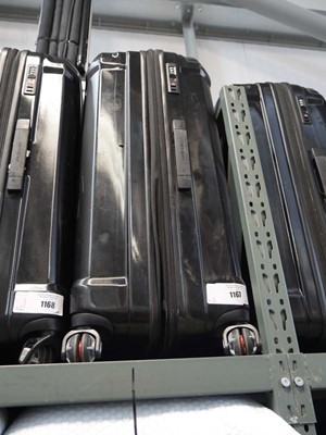 Lot 1167 - 2 piece Samsonite luggage set in black