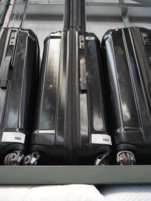 Lot 1168 - 2 piece Samsonite luggage set in black