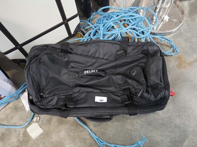 Lot 1187 - Unboxed Delsey luggage bag in black