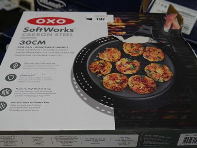 Lot 1147 - 2 boxed OXO BBQ pans with removable handles