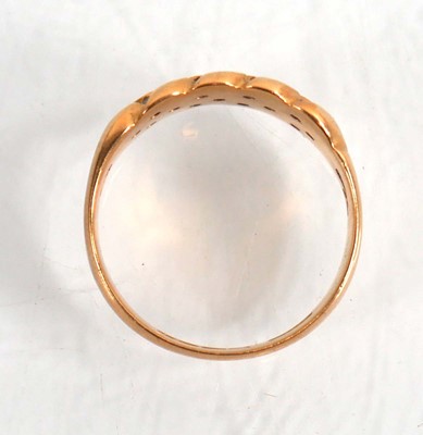 Lot 705 - An early 20th century 18ct yellow gold keepers...