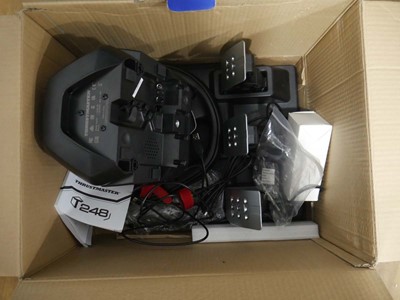 Lot Thrustmaster gamin wheel and pedal set for...