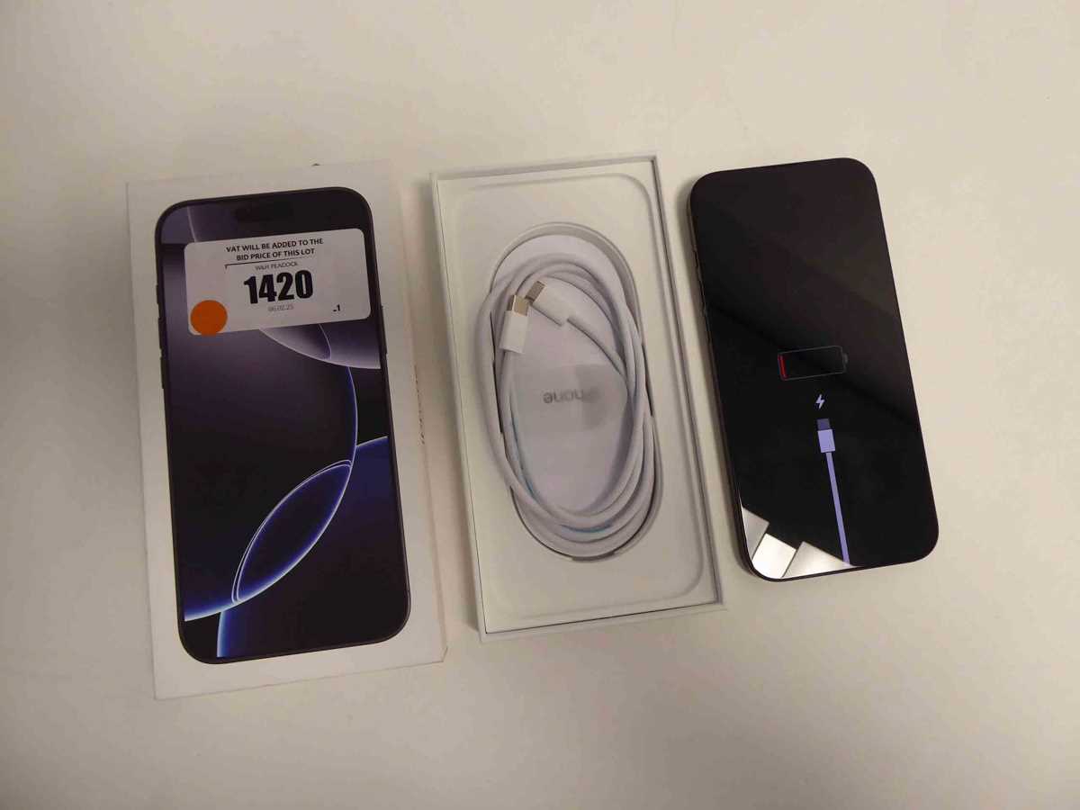 Lot Apple iPhone 16 Pro Max, 256GB, Black Titanium,...