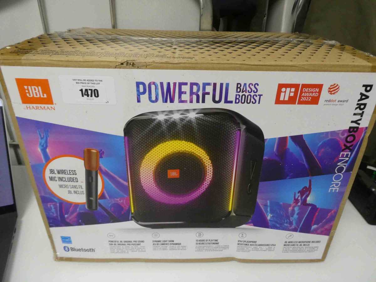 Lot JBL Partybox Encore portable bluetooth speaker,...