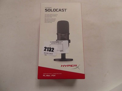 Lot 2132 - Hyper X solo cast USB microphone - boxed