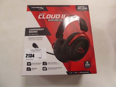 Lot 2134 - Hyper X Cloud 2 wireless headset - boxed