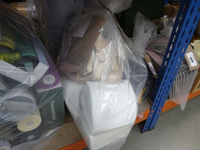 Lot 3017 - Bag of disposable cutlery, bin liners, napkins...