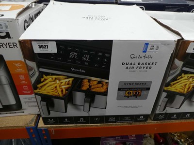 Lot 3027 - Dual basket air fryer