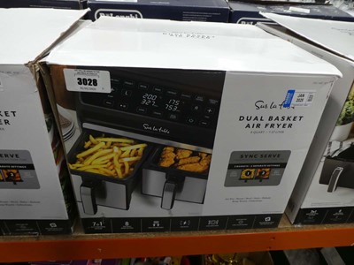 Lot 3028 - Dual basket air fryer