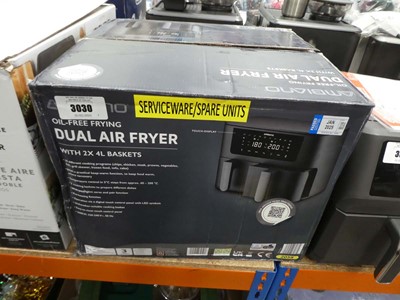 Lot 3030 - Oil free frying dual air fryer