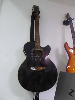 Lot 2231 - Vintage VEC350BNS electro-acoustic guitar with...