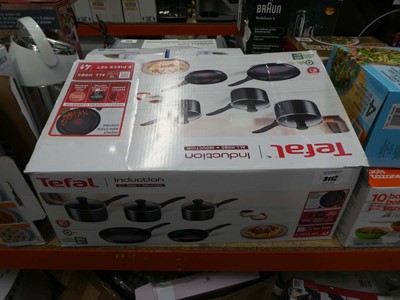 Lot 3112 - Tefal induction cookware set