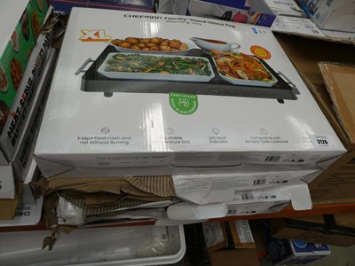 Lot 3120 - 4 Chefman family size glass top warming trays