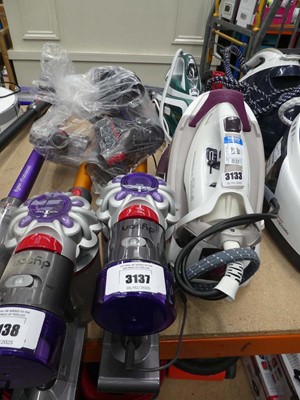 Lot 3137 - Hand held Dyson V8 with pole, head,...