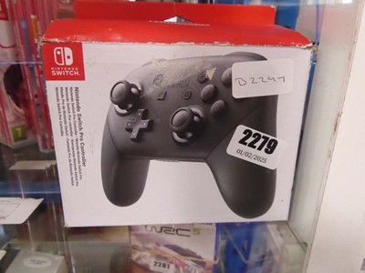 Lot 2279 - Nintendo Switch Pro controller, boxed