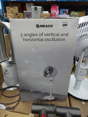 Lot 3154 - 1 boxed and 1 unboxed Meaco oscillating fan