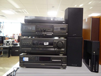 Lot 2315 - Technics stack music system consisting of...