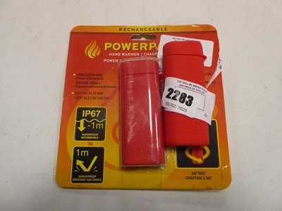 Lot 2283 - 2 Power Paw USB hand warmers