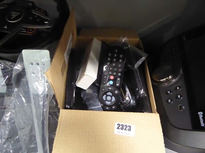 Lot 2323 - Box containing various remote controls