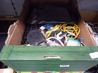 Lot 2327 - 2 boxes containing various electrical...